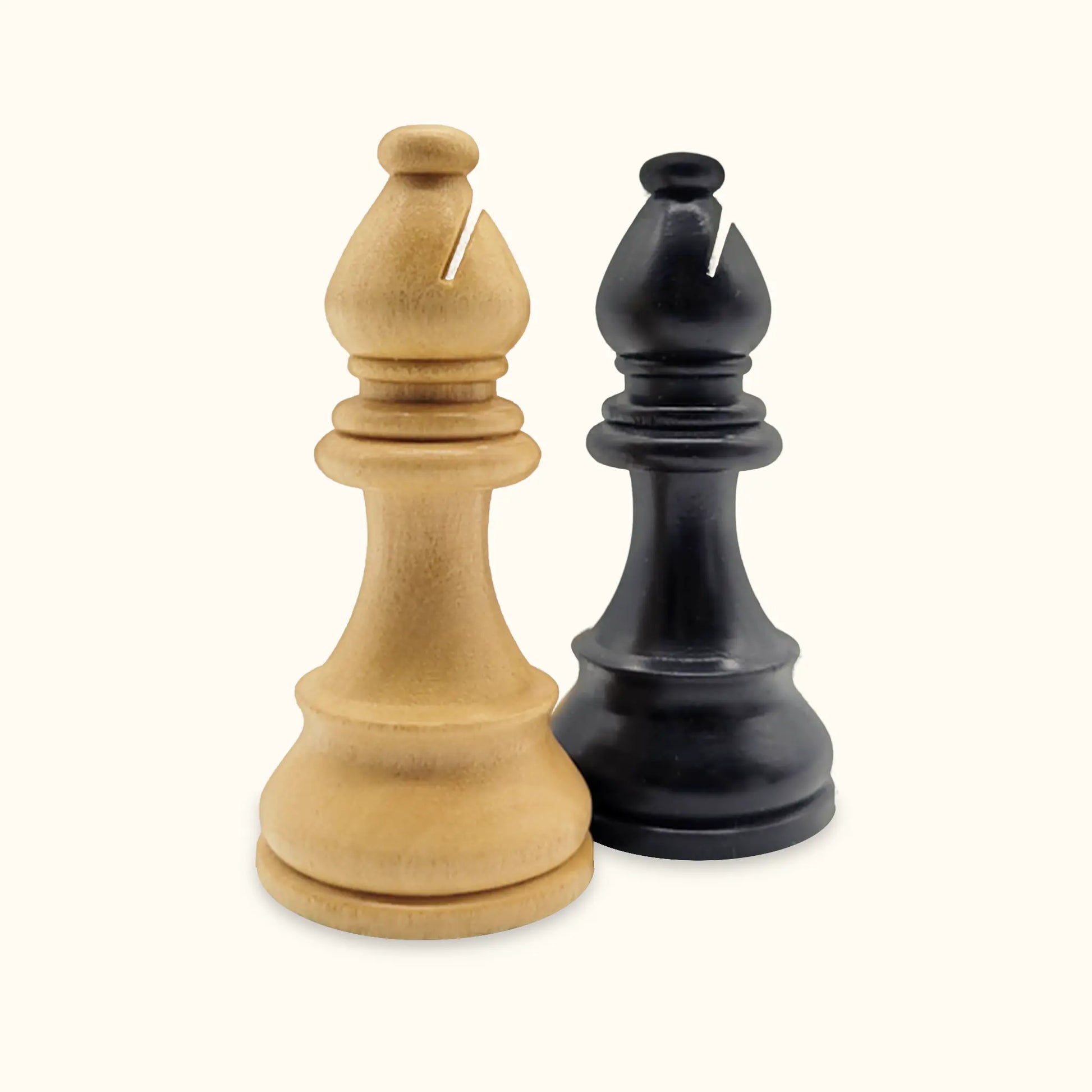 Chess pieces French Staunton ebonized bishop