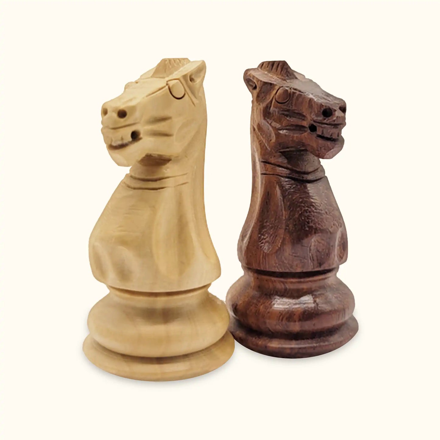Chess pieces Grace acacia knight
