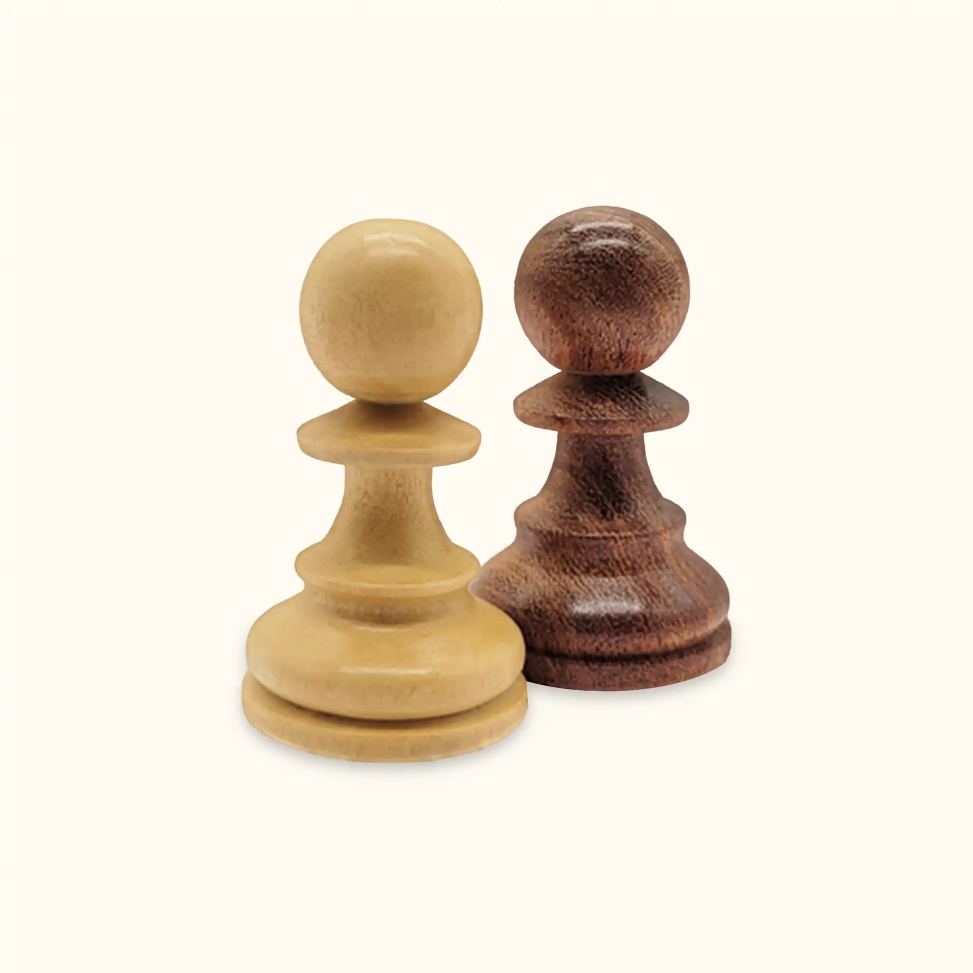 Chess pieces german knight acacia pawn