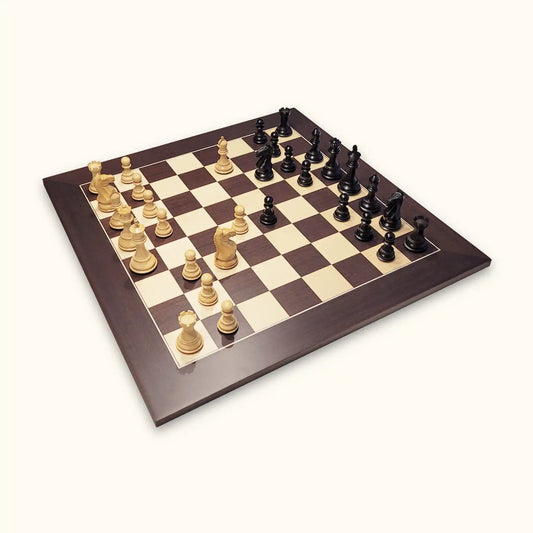 Chess set london at dusk with chess pieces supreme and chessboard wenge deluxe