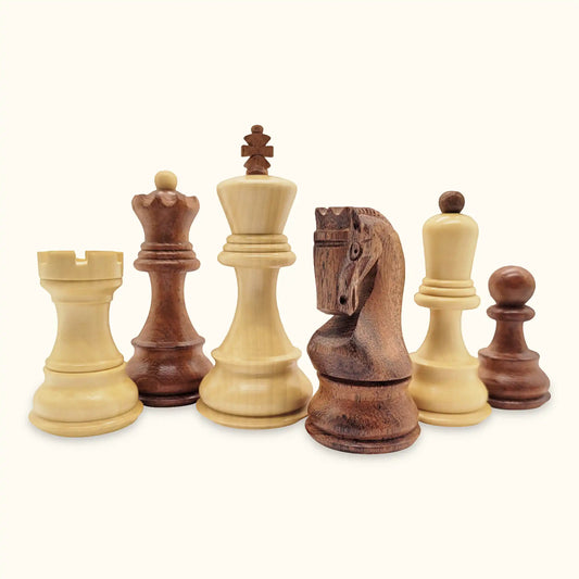 Chess pieces Zagreb acacia set